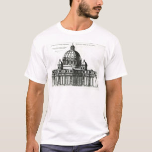 Das Äußere von St Peter Basilika in Rom T-Shirt