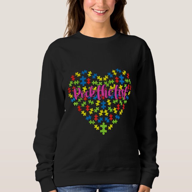 Das Autismus-Bewusstsein für den Testlehrer Sweatshirt (Vorderseite)