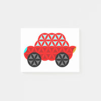 Das Auto des Lebens - Heilige Formen A3, rot.