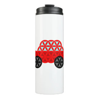 Das Auto des Lebens - Heilige Formen A3, rot. Thermosbecher