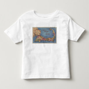 Das Auto-Karte der Touristen von Cape Cod Kleinkind T-shirt