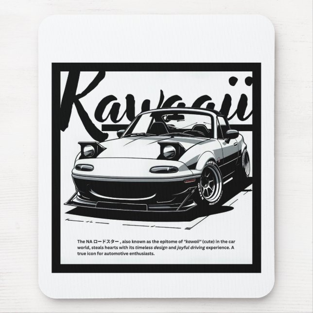 das Auto "KAWAAII" Mousepad (Vorne)