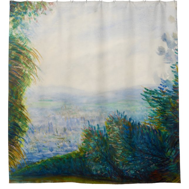 Das Auvers-Tal an der Oise Renoir Duschvorhang (Vorderseite)