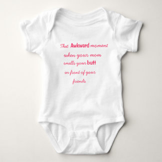 Das Awkward Moment Onsie Baby Girl Baby Strampler