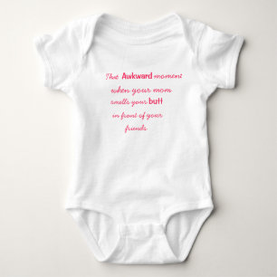 Das Awkward Moment Onsie Baby Girl Strampler