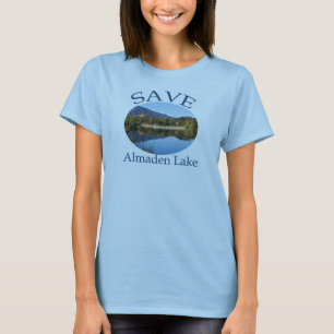Das Baby-Blau der Frauen mit der Website Rückseit T-Shirt