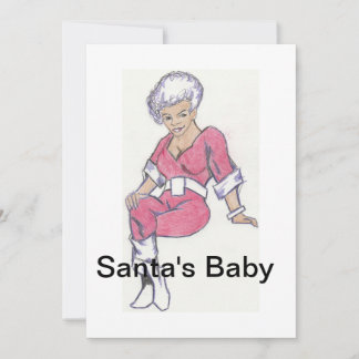 Das Baby des Weihnachtsmanns Feiertagskarte