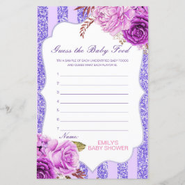 Das Baby Food Baby Shower Game kann man bestellen