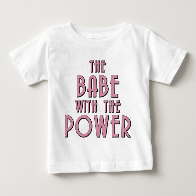 Das Baby mit dem Power Baby T-shirt (Vorderseite)