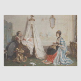 Das Baby schläft (von Gerolamo Induno) Seidenpapier