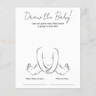 Das Baby Shower Game gezeichnet