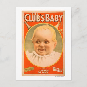 Das Baby-Theater-Poster des Clubs Postkarte