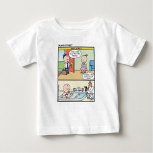 Das Baby-Welt der sonnigen Straße Baby T-shirt