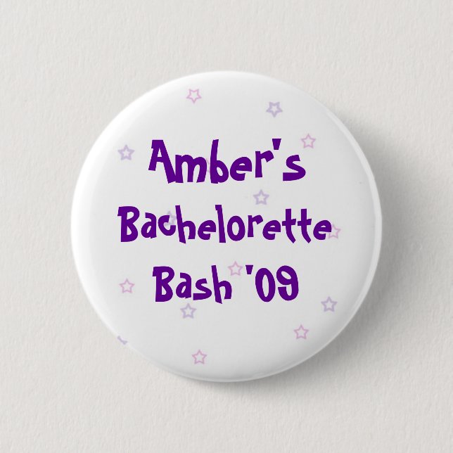 Das Bachelorette des Bernsteines heftiger Schlag Button (Vorderseite)