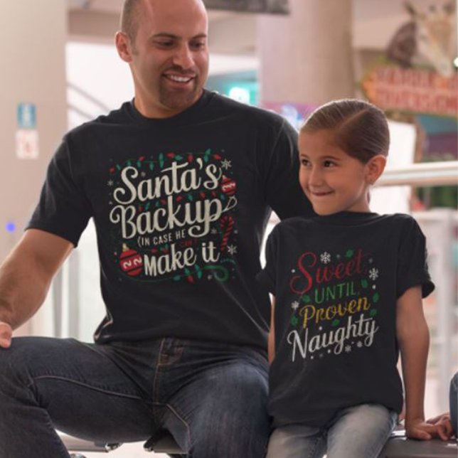 Das Backup des Weihnachtsmanns | Funny Family Chri T-Shirt (Von Creator hochgeladen)