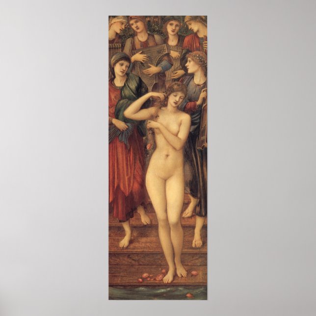 Das Bad der Venus von Sir Edward Coley Burne-Jones Poster (Vorne)