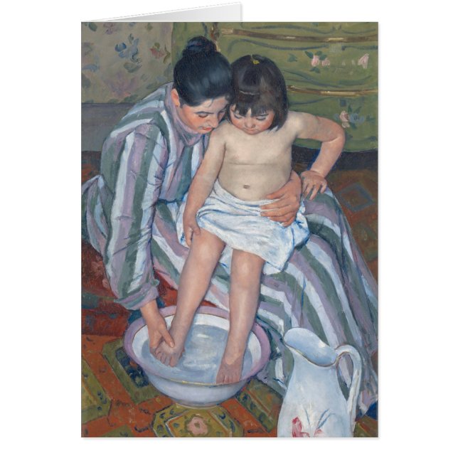 Das Bad des Kindes, 1893 (Öl auf Leinwand) (Vorne)