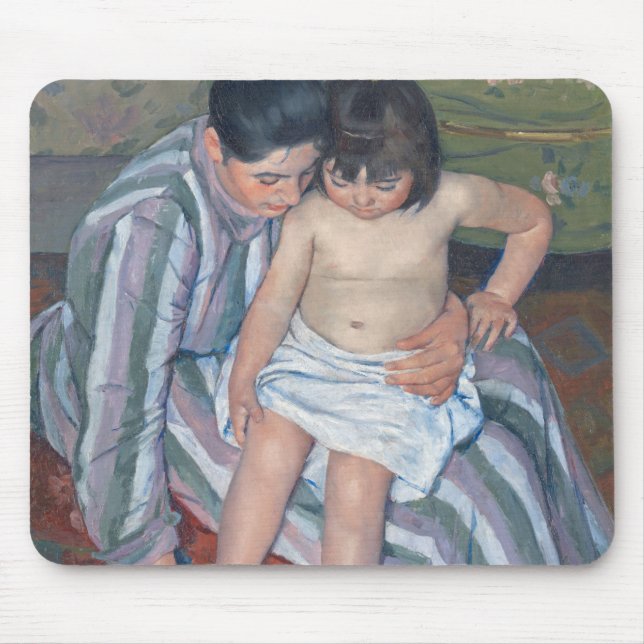 Das Bad des Kindes, 1893 (Öl auf Leinwand) Mousepad (Vorne)