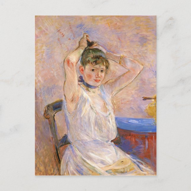 Das Bad von Berthe Morisot Postkarte (Vorderseite)