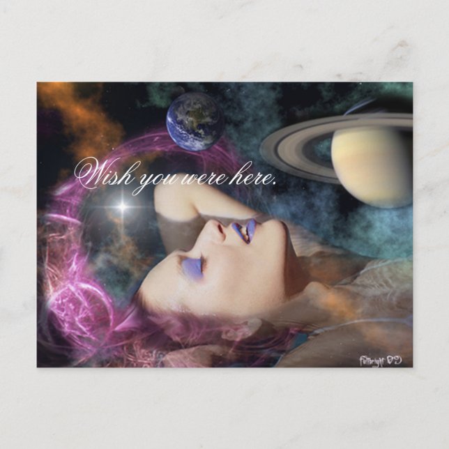 Das Baden im Himmel Postkarte (Vorderseite)