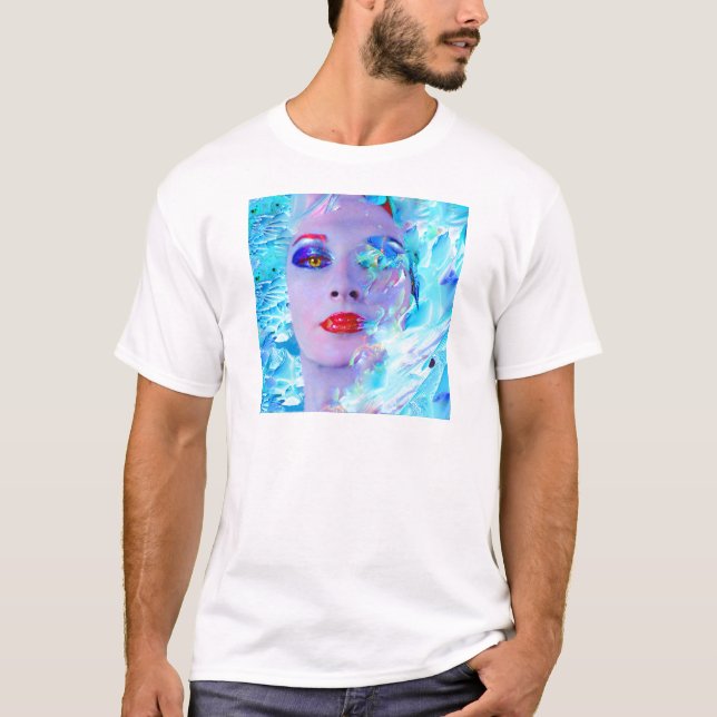 Das Baden in Blau T-Shirt (Vorderseite)