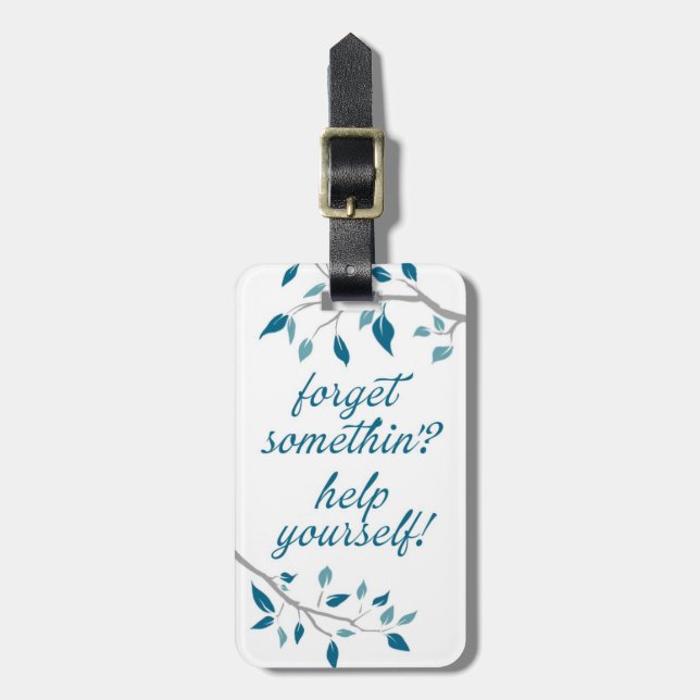 Das Badezimmer Toilettenartikel Tag Gepäckanhänger (Vorderseite vertikal)