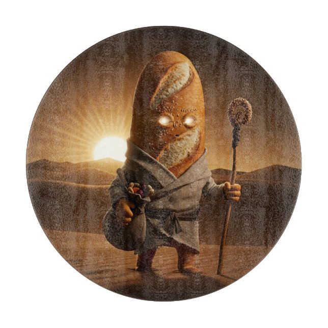 Das Baguette-Nomad Schneidebrett (Vorderseite)
