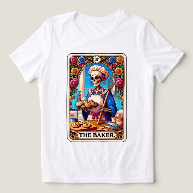 Das Baker-Tarot Tri-Blend Shirt (Design Vorderseite)