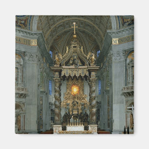 Das Baldacchino, der hohe Altar und der Stuhl Magnet