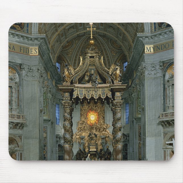Das Baldacchino, der hohe Altar und der Stuhl Mousepad (Vorne)