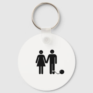 Das "Ball and Chained"-Bräutigam Schlüsselanhänger