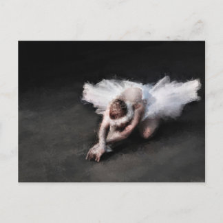 Das Balletttänzerin-Gemälde Postkarte