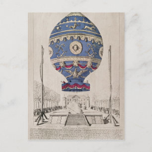 Das Ballonexperiment der Brüder Montgolfier Postkarte