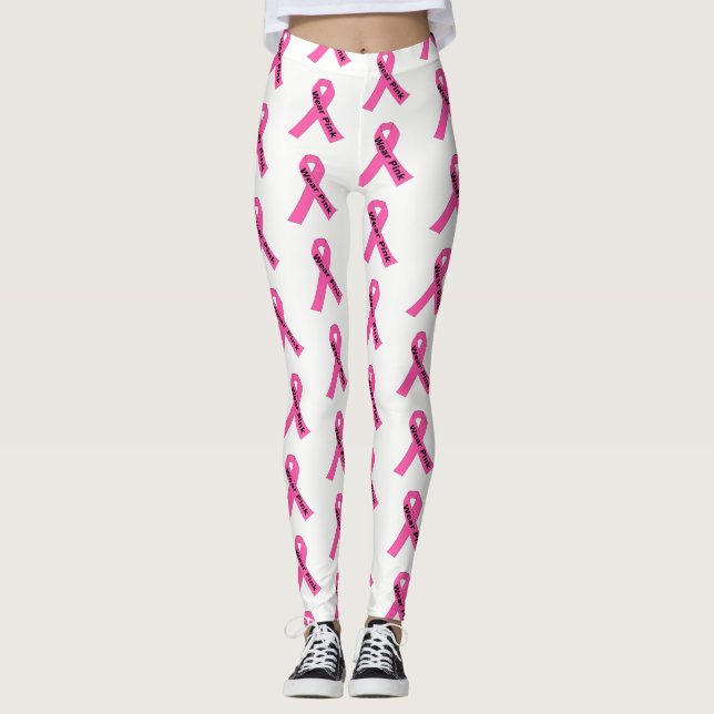 Das Band-Abnutzungs-Rosa der Frauen Leggings-Rosa Leggings (Vorderseite)