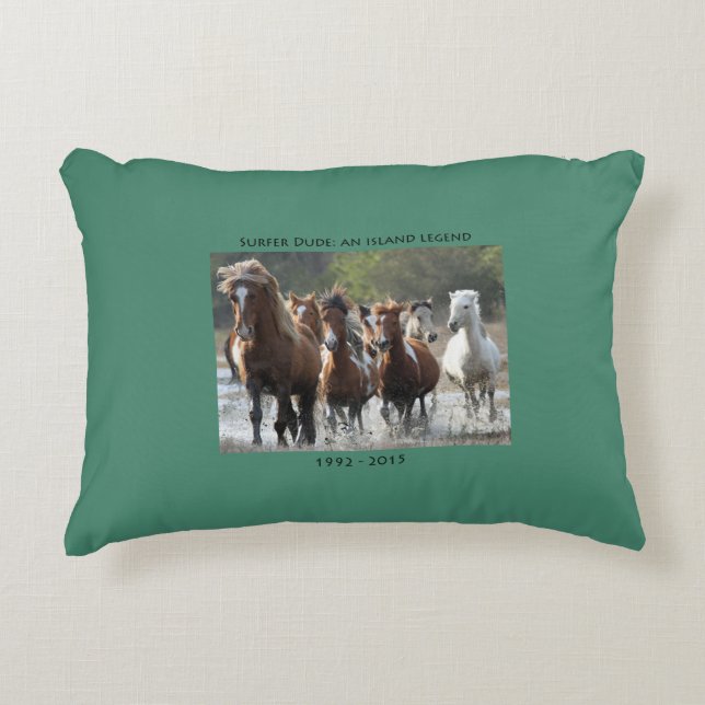 Das Band-Akzent-Kissen des Surfers Dekokissen (Vorderseite)