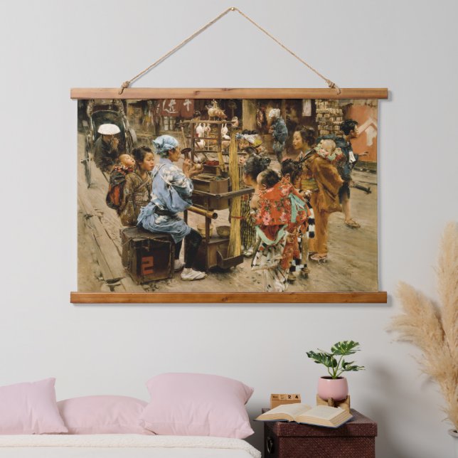 Das Band Ameya (Candy Blower) Wandteppich Mit Holzrahmen (Schlafzimmer)