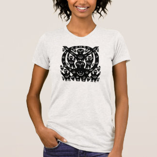 Das Band-Regenbogen-Glück-Kätzchen ja T-Shirt