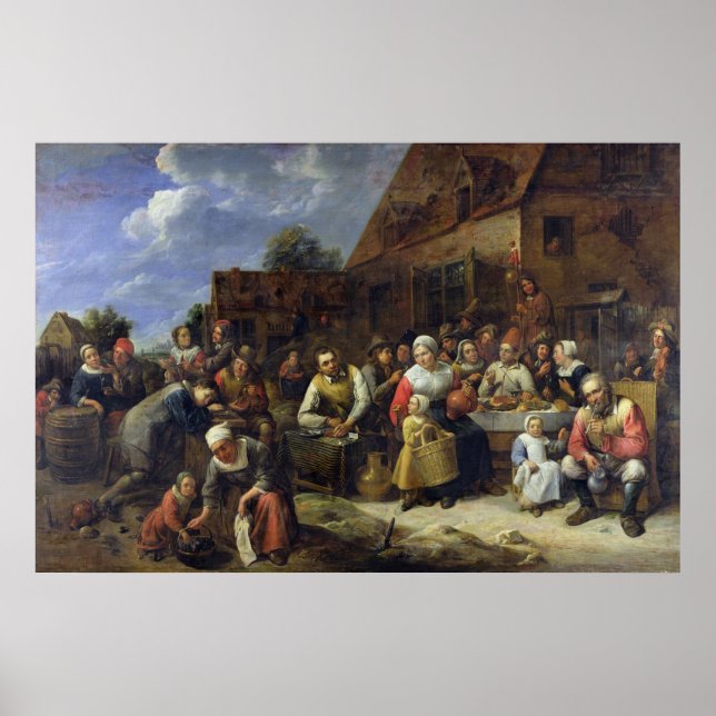 Das Bankett eines Dorfes Poster (Vorne)