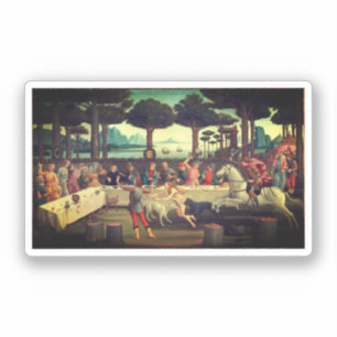 Das Bankett im Pinienwald Aufkleber