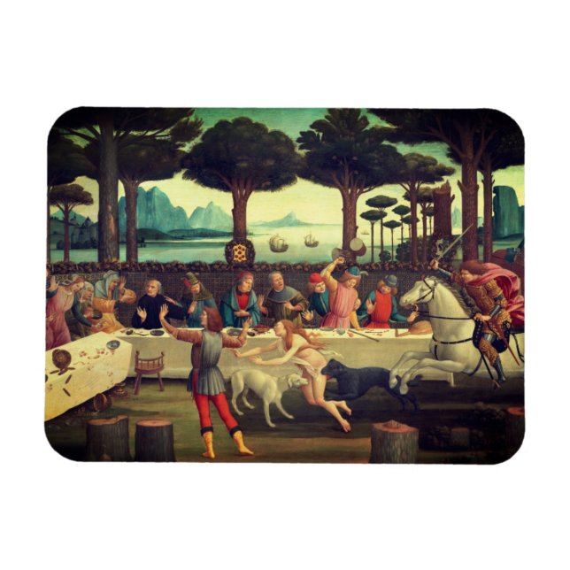 Das Bankett im Pinienwald Magnet (Horizontal)