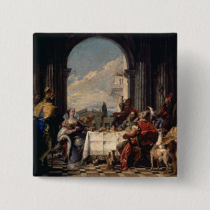 Das Bankett von Anthony und von Kleopatra, c.1744 Button