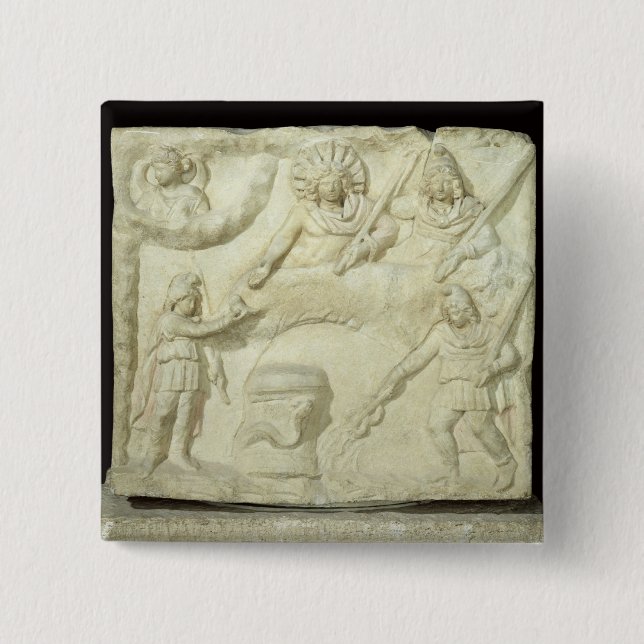 Das Bankett von Mithras und von Sun Button (Vorderseite)