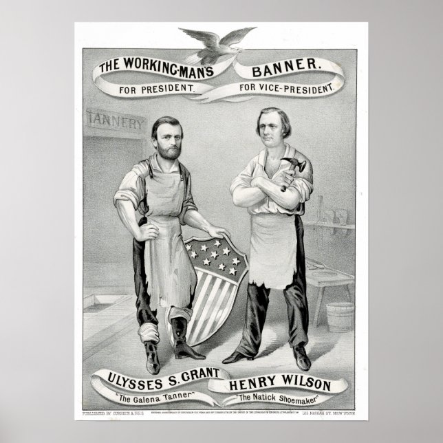 Das Banner des Arbeiters - für den Präsidenten Poster (Vorne)