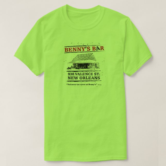 Das Bar New Orleans des Bennys T-Shirt (Design vorne)