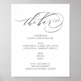 Das Bar Sign ist ein modernes, minimalistisches Ho Poster