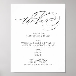 Das Bar Sign ist ein modernes, minimalistisches Ho Poster