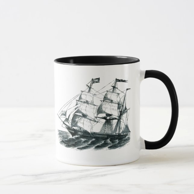 Das Barken-"Florida" Segeln-Schiffs-Lesezeichen Tasse (Rechts)