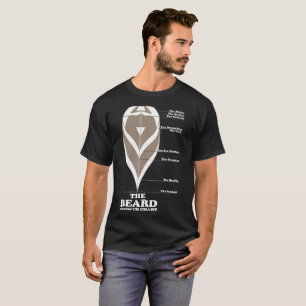 Das Bart-Wachstumstabelle-T-Shirt T-Shirt