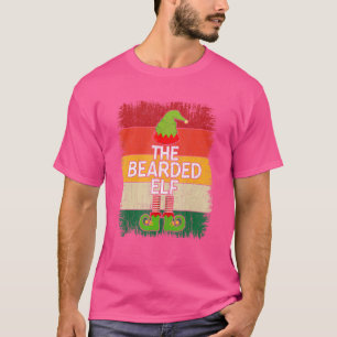 Das bärtige Elf Matching Group Weihnachts-Party Pa T-Shirt