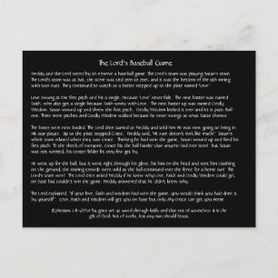 Das Baseballspiel des Herrn - Postkarte
